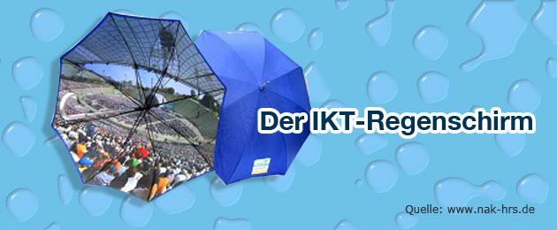 Der IKT Regenschirm NAK NRW