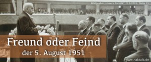 Der 5. August 1951 Stammapostelgottesdienst in Frankfurt am Main