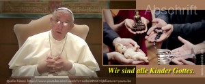 Gebetsaufruf Papst Franziskus Januar 2016