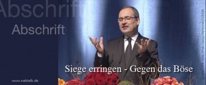 Stammapostel Schneider - Siege erringen gegen das Böse