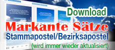Markante Sätze NAK Apostel