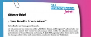 Offener Brief an Stammapostel Schneider