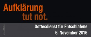 Aufklärung NAK Gottesdienst für Entschlafene