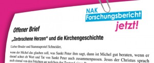 Offener Brief an Stammapostel Schneider - Zerbrochene Herzen