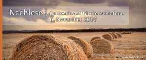 Nachlese zum NAK Entschlafenengottesdienst