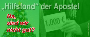 NAK Hilfsfont der Apostel und die Spenden