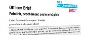 Offener Brief an Stammapostel Jean-Luc Schneider