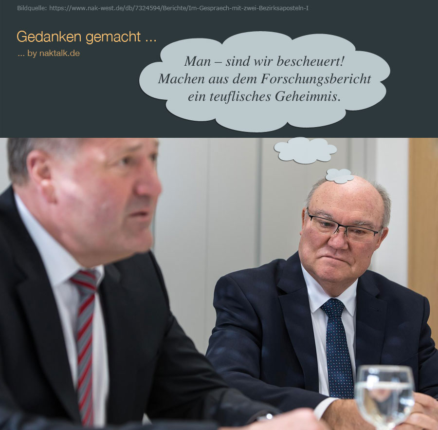 NAK Geheimnis um den Forschungsbericht
