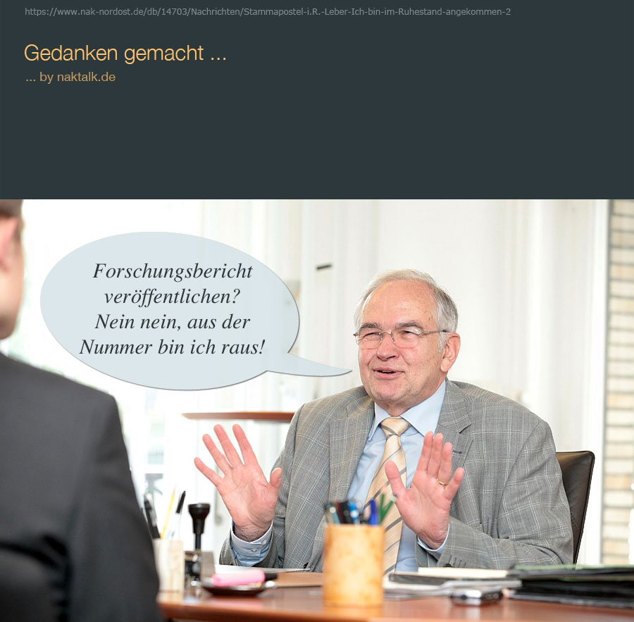 NAK Forschungsbericht - Aus der Nummer bin ich raus