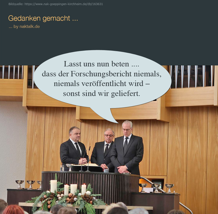 NAK Forschungsbericht darf nie veröffentlicht werden