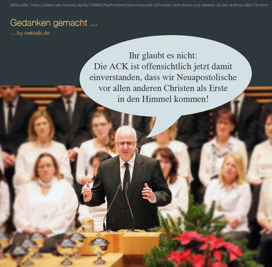 NAK als Erste im Himmel