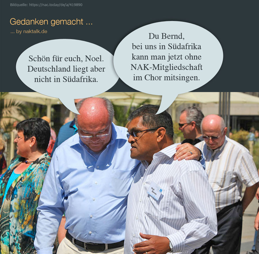 Auch ohne NAK-Mitgliedschaft mitsingen
