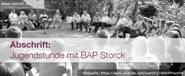 Jugendstunde mit Bezirksapostel Storck