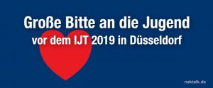 Große Bitte an die Jugend vor dem IJT 2019