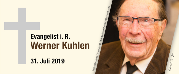 Evangelist Werner Kuhlen gestorben