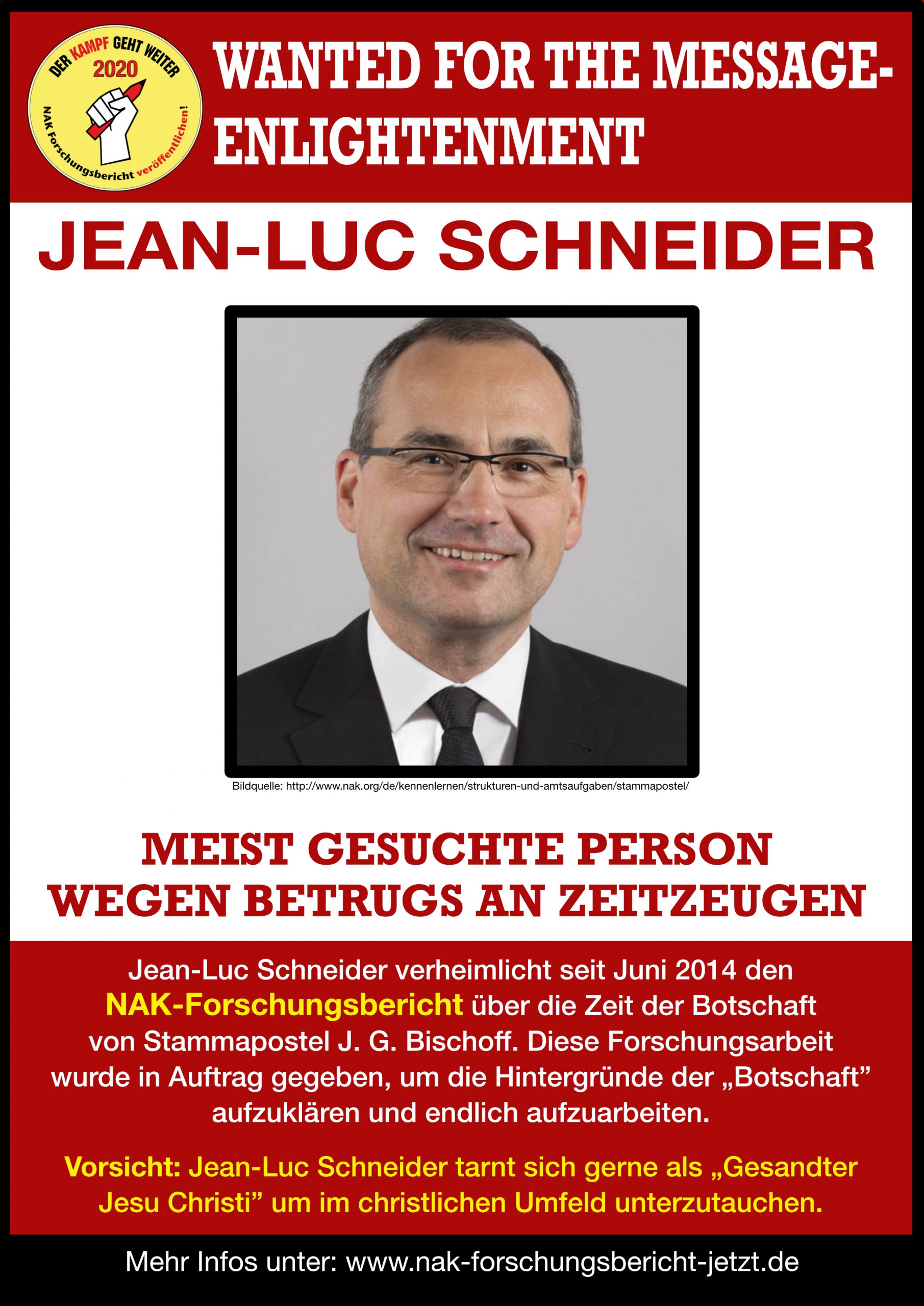 Most wanted person by Botschaft